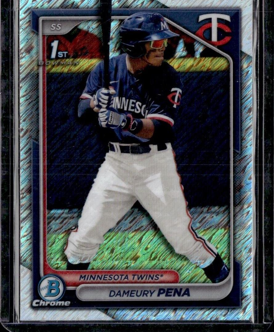2024 Bowman Chrome Prospects Baseball Shimmer Dameury Pena #BCP-167