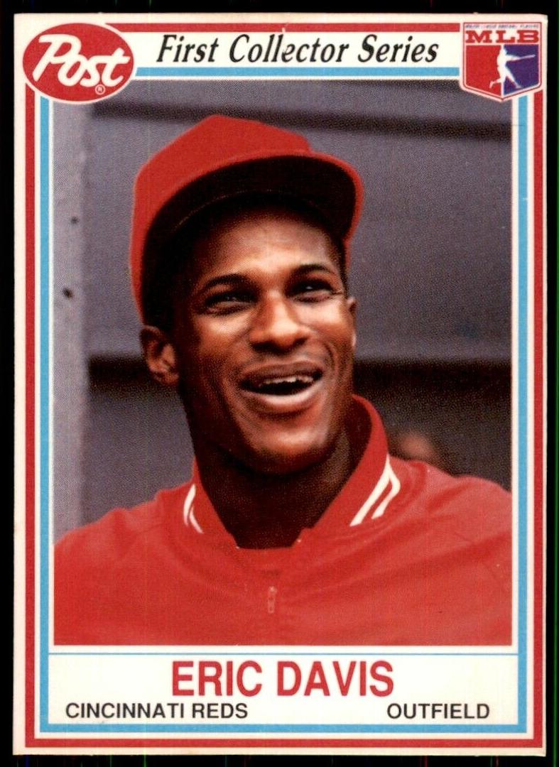 1990 Post Cereal First Collectors Series Baseball Eric Davis #24 PSA 9