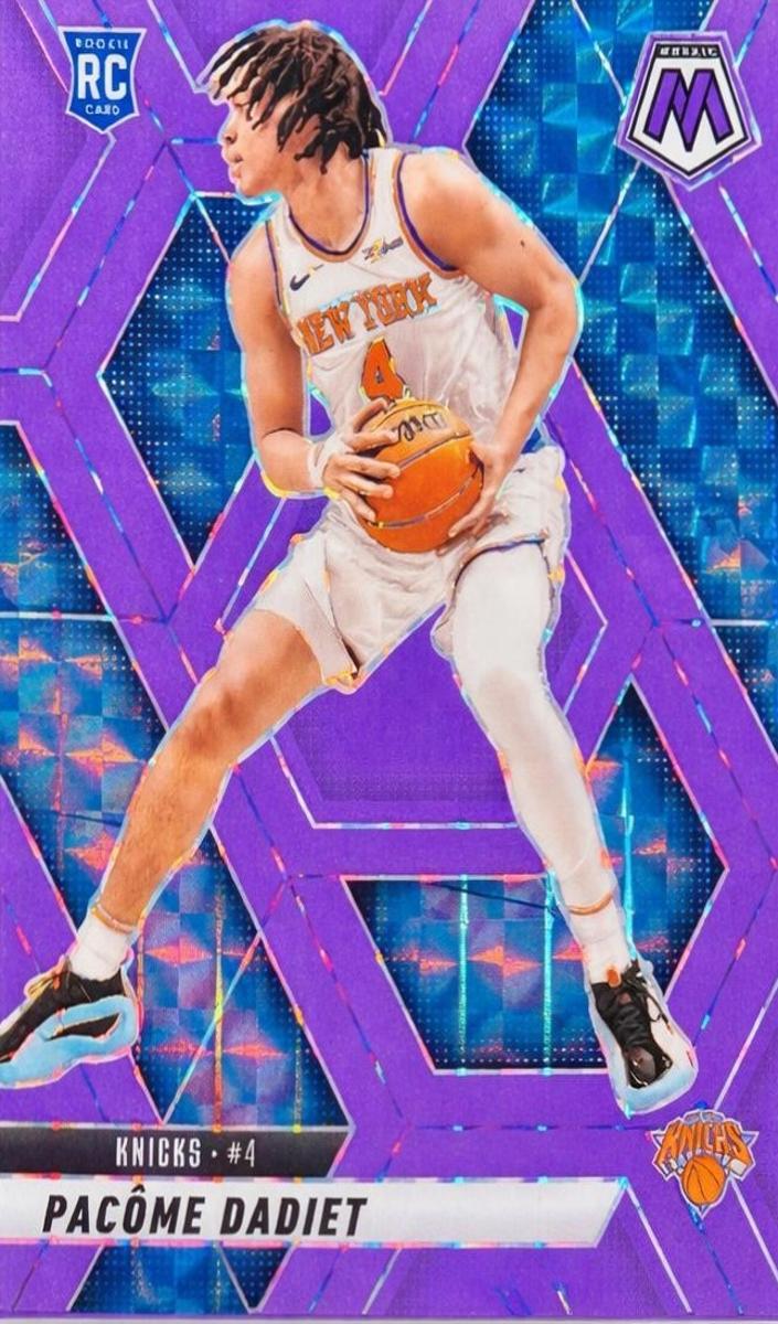 2024 Panini Mosaic Basketball Purple Pacome Dadiet #203 PSA 9
