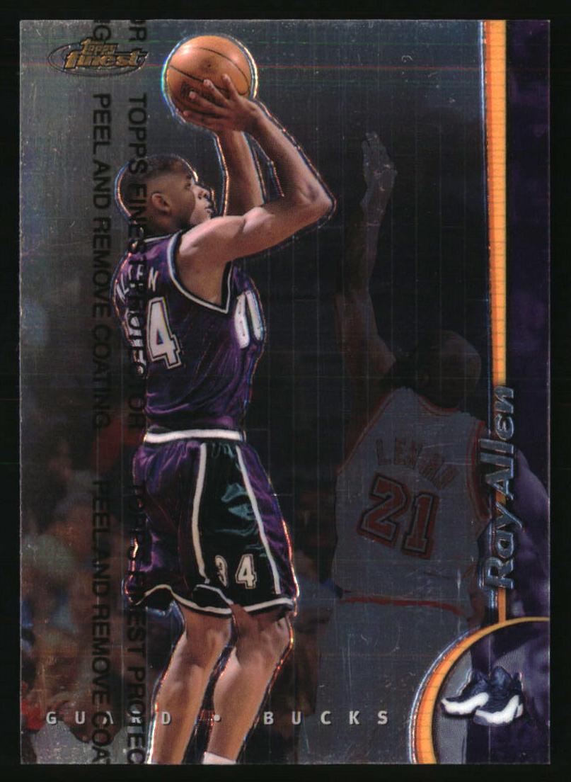 1998 Topps Finest Basketball Ray Allen #8 PSA 9