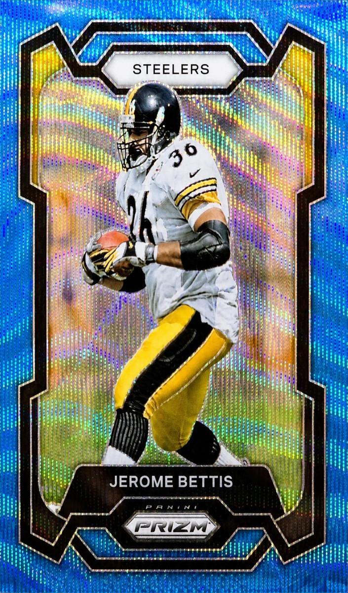 2023 Panini Prizm Football Blue Wave Jerome Bettis #251 PSA 9