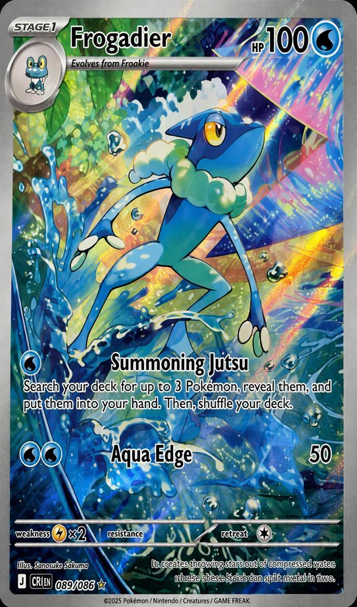 2026 Pokemon Mega Evolution Chaos Rising Frogadier #89 CGC 10