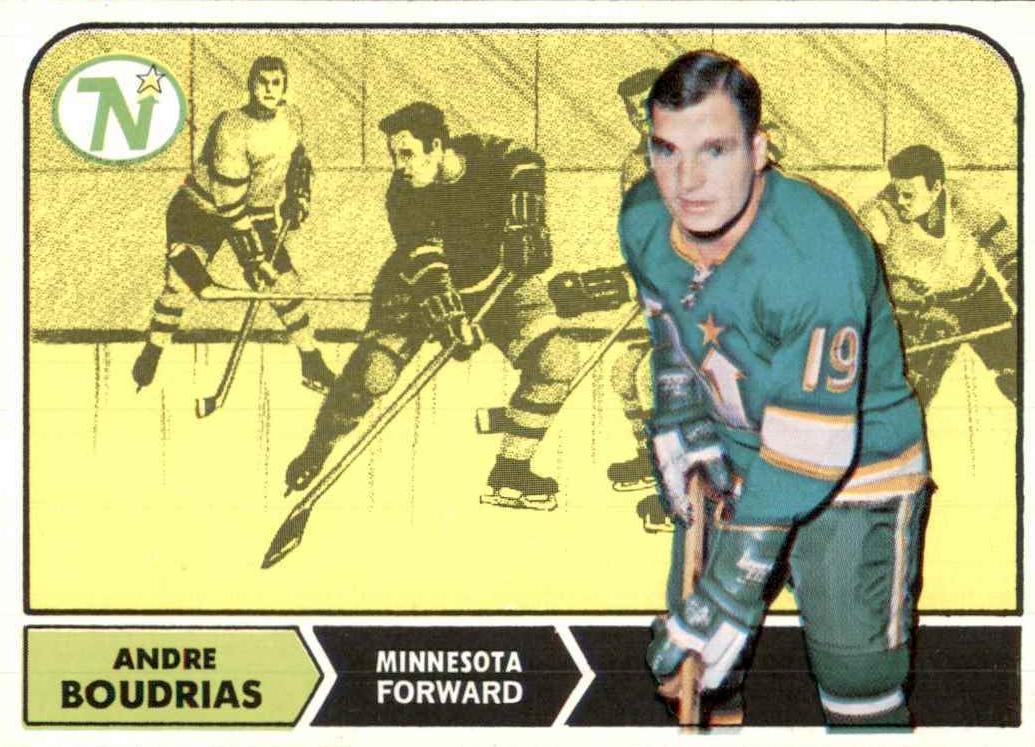 1968 Topps Hockey Andre Boudrias #53