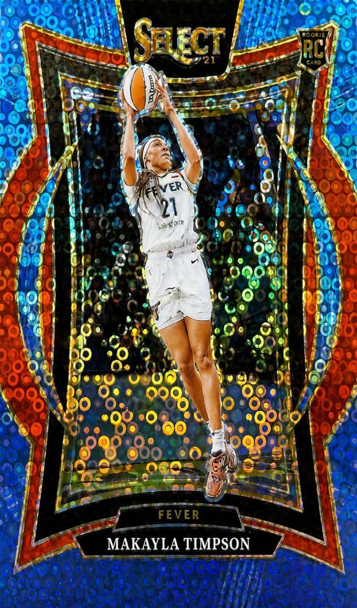 2025 Panini Select WNBA Basketball Light Blue Disco Makayla Timpson #87