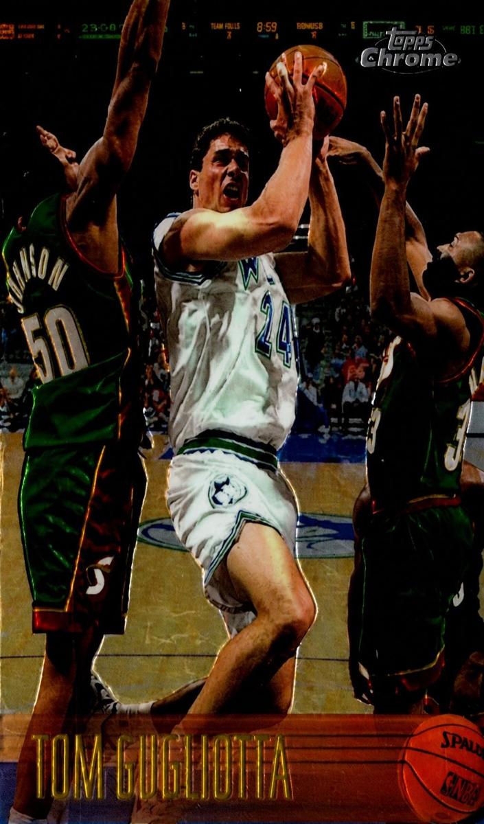 1996 Topps Chrome Basketball Tom Gugliotta #15