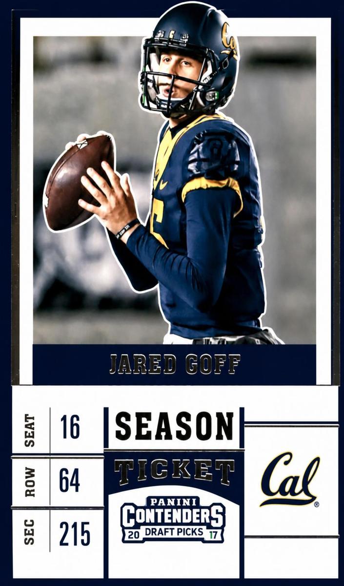 2017 Panini Contenders Draft Picks Football Jared Goff #46
