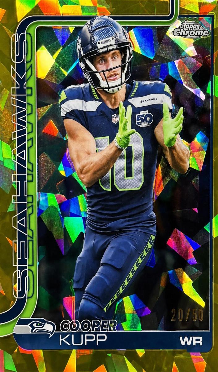 2025 Topps Chrome Sapphire Football Gold Cooper Kupp #271