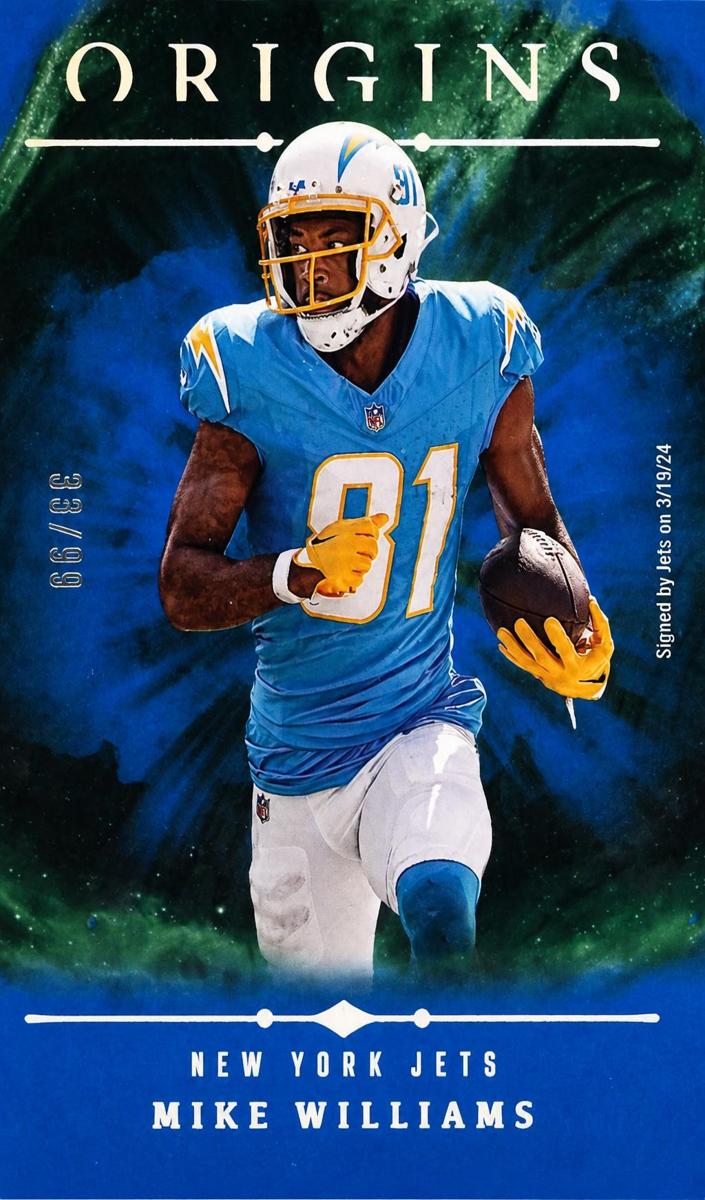 2024 Panini Origins Football Blue Mike Williams #46