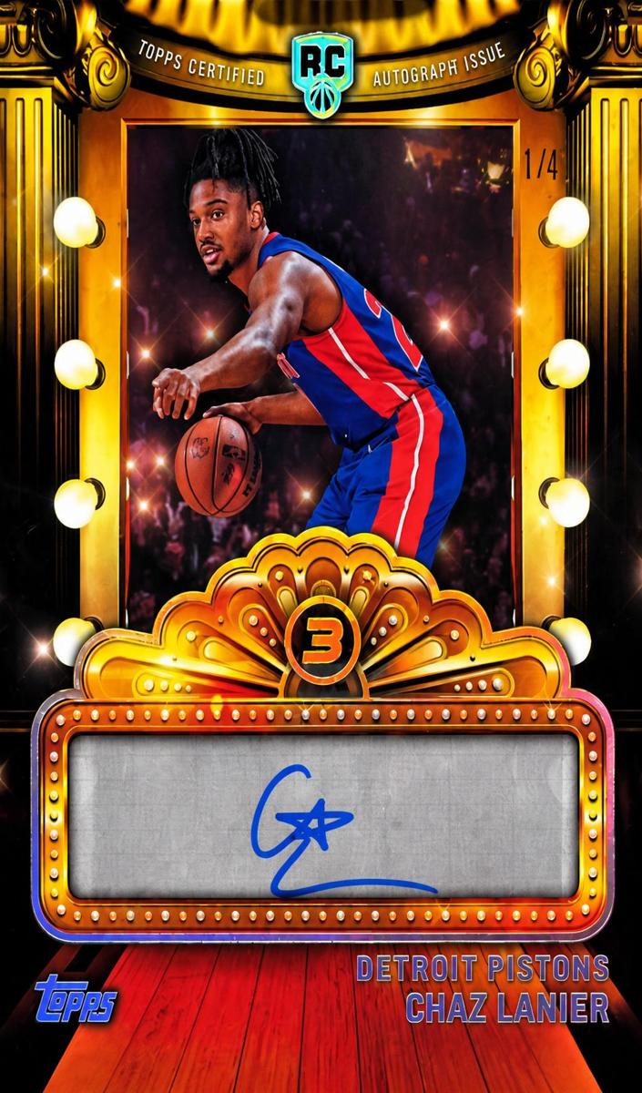 2025 Topps Three Basketball Chaz Lanier #NF-CL