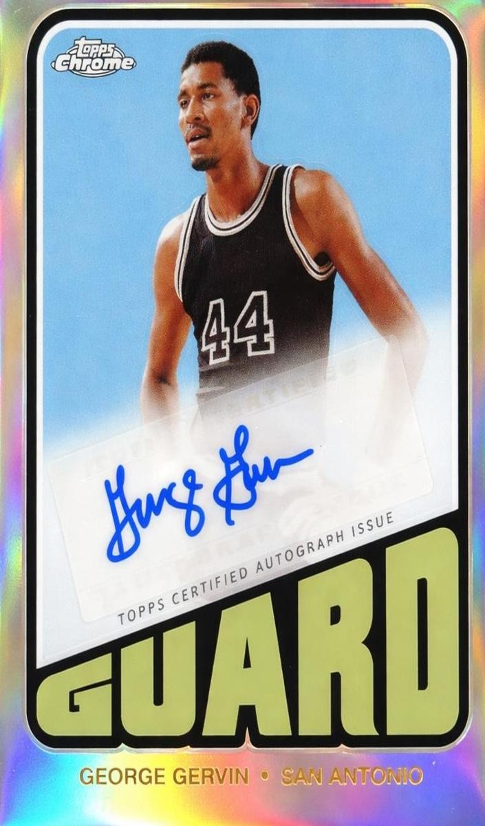 2023 Topps Chrome Basketball George Gervin #TA-GG PSA 9