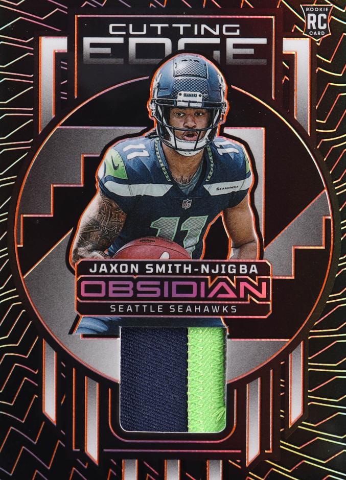 2023 Panini Obsidian Football Electric Etch Orange Jaxon Smith-Njigba #CEM-JSN