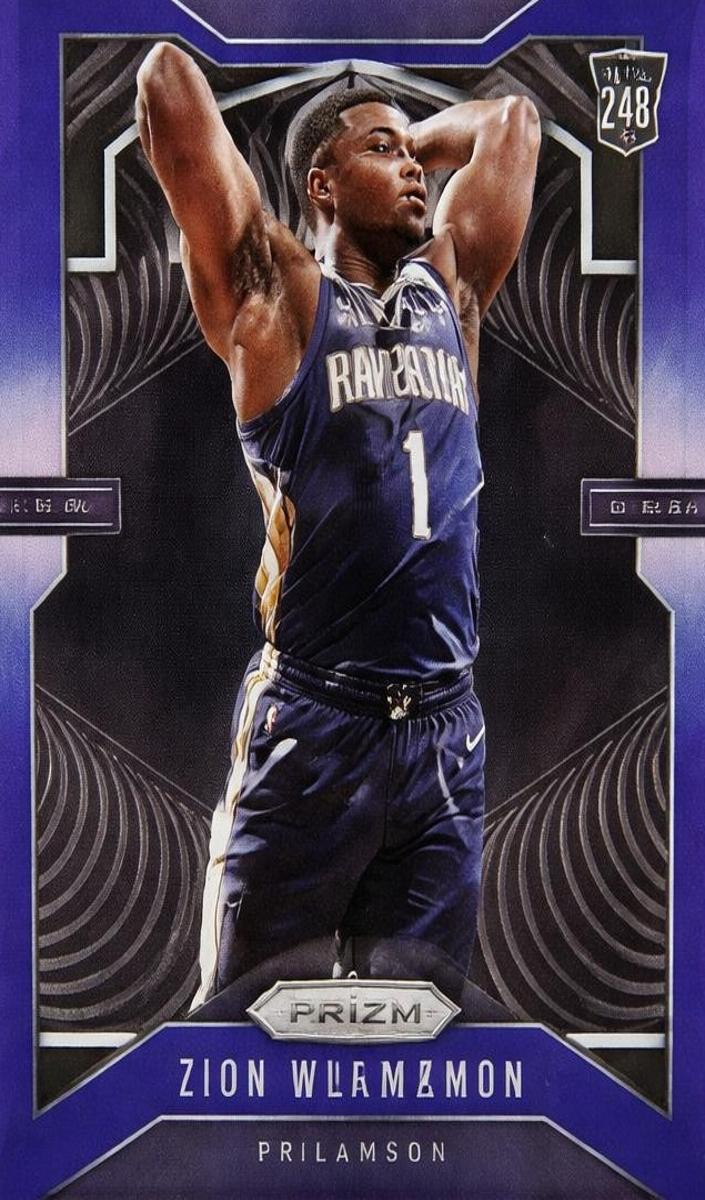 2019 Panini Prizm Basketball Prizm Blue Zion Williamson #248 BGS 10