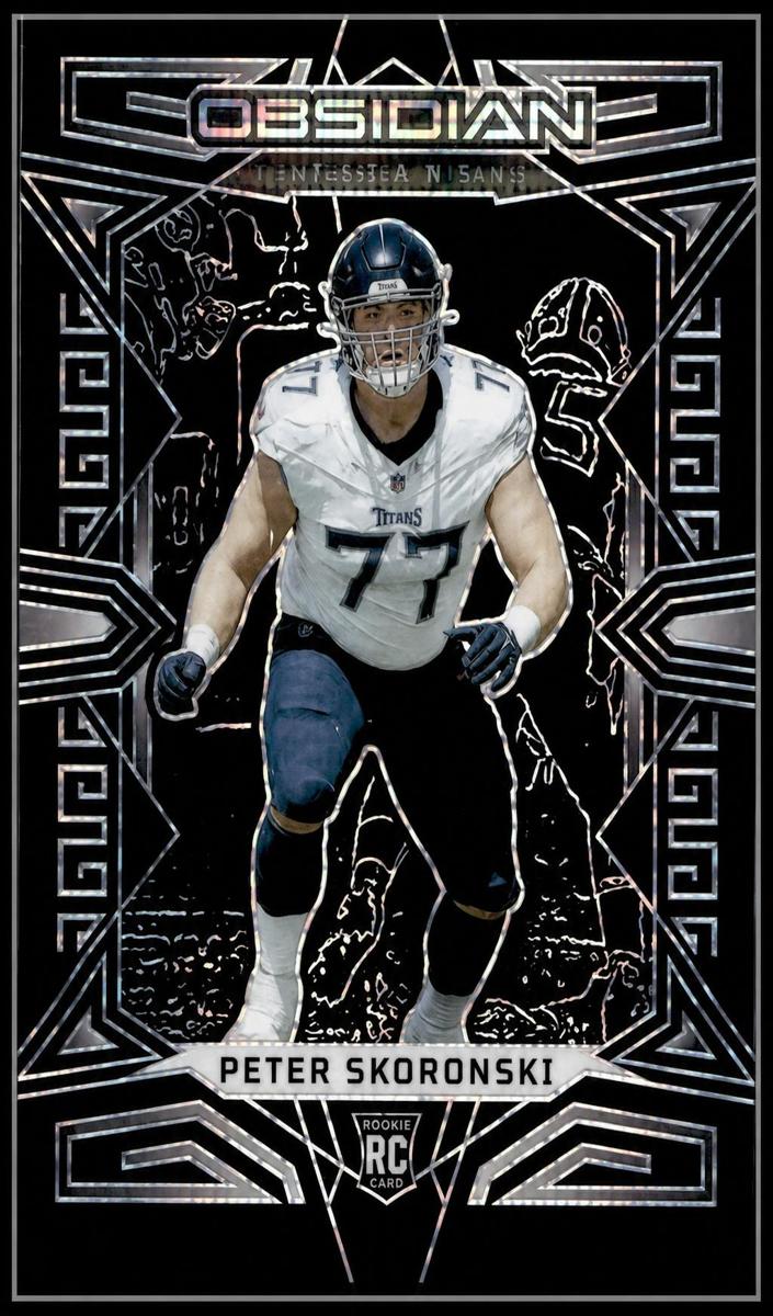 2023 Panini Obsidian Football Asia Peter Skoronski #195