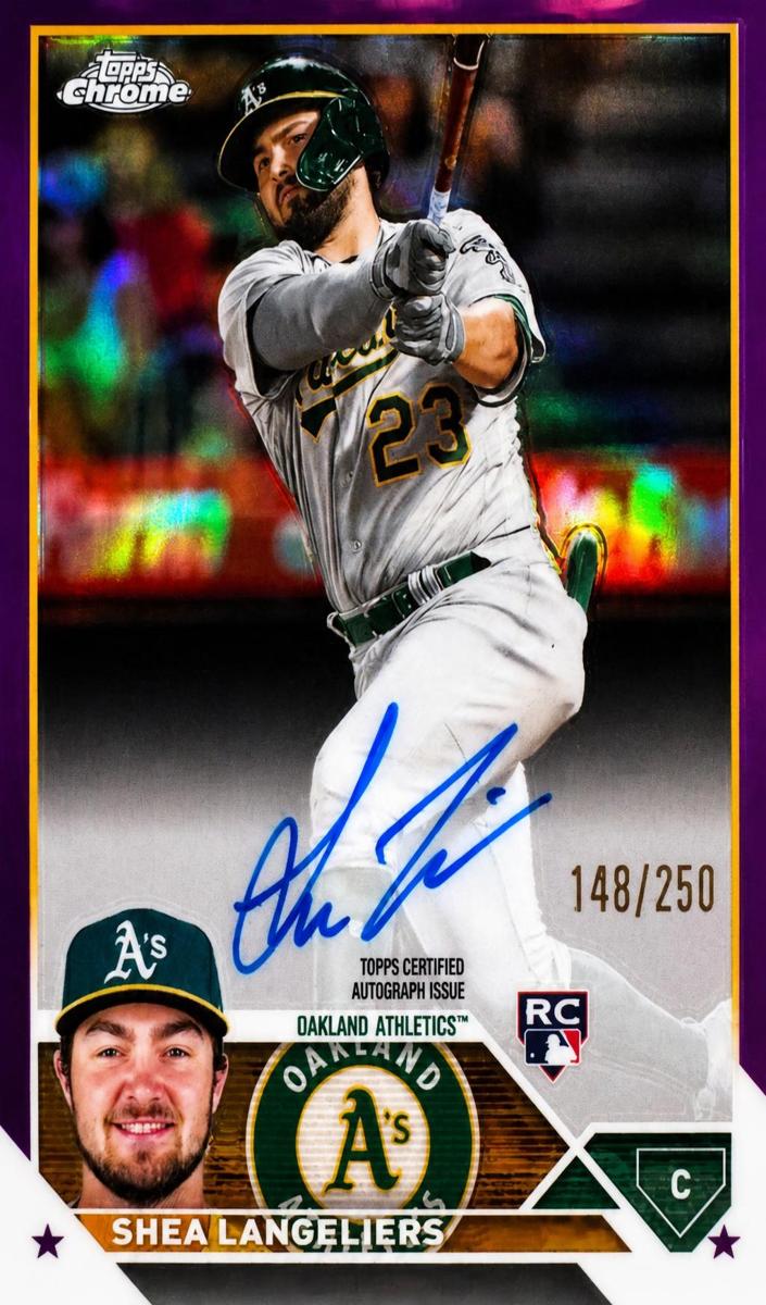 2023 Topps Chrome Baseball Purple Shea Langeliers #RA-SL