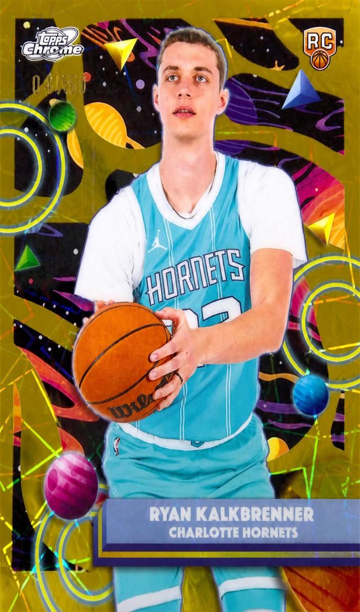 2025 Topps Cosmic Chrome Basketball Gold Interstellar Refractor Ryan Kalkbrenner #13