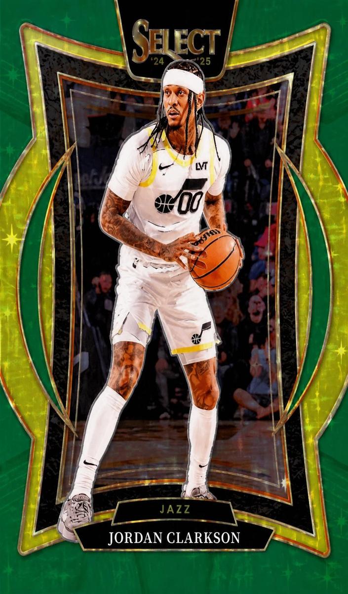 2024 Panini Select Basketball Green Stars Jordan Clarkson #19