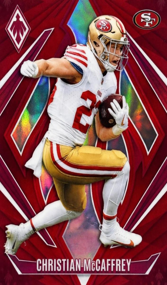 2024 Panini Phoenix Football Red Christian McCaffrey #26 PSA 9