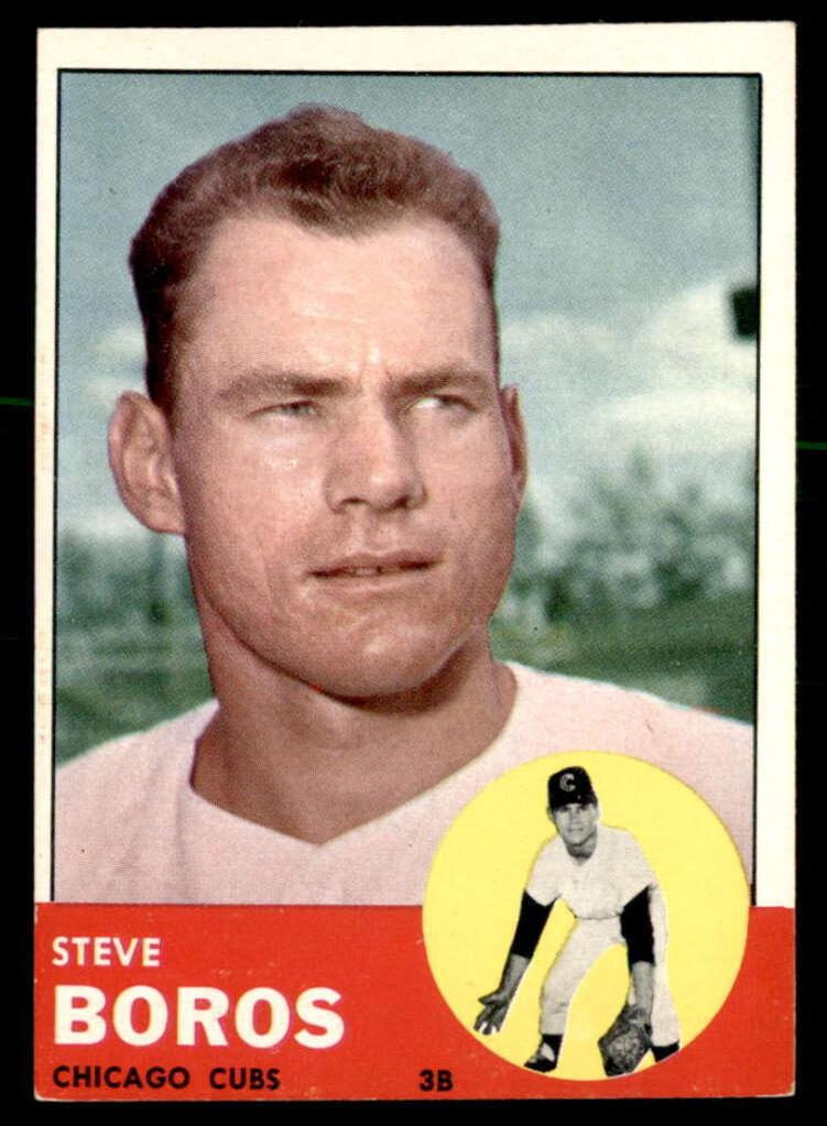 1963 Topps Baseball Steve Boros #532