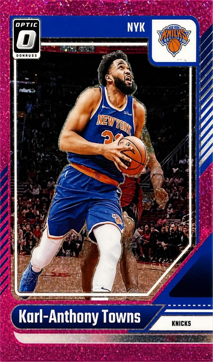 2024 Donruss Optic Basketball Pink Glitter Karl-Anthony Towns #158