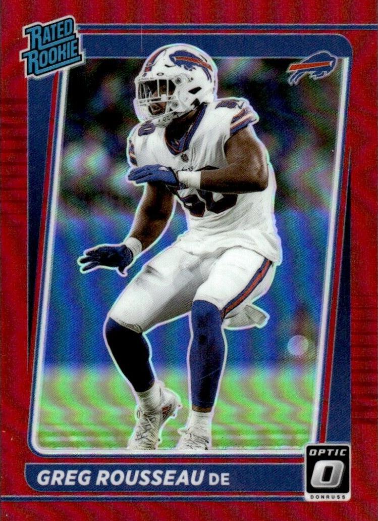 2021 Donruss Optic Football Red Greg Rousseau #253