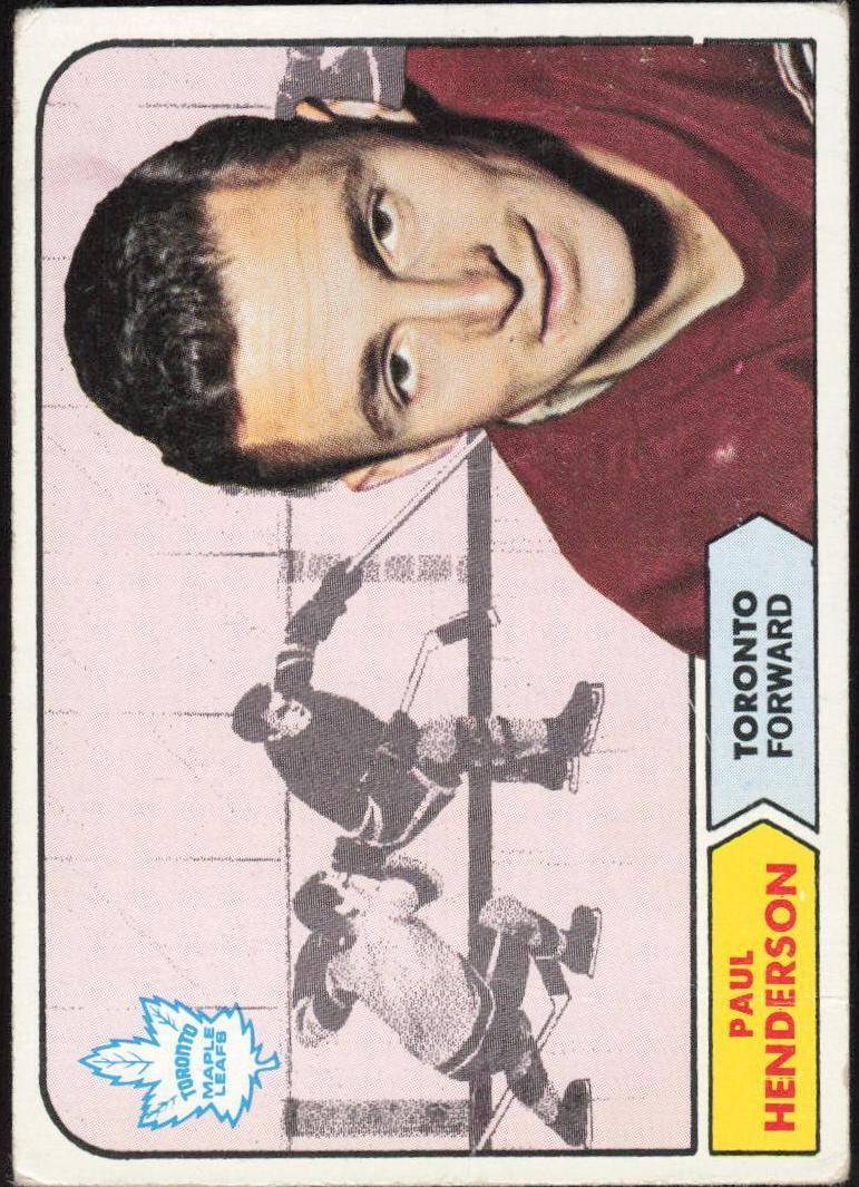 1968 Topps Hockey Paul Henderson #127