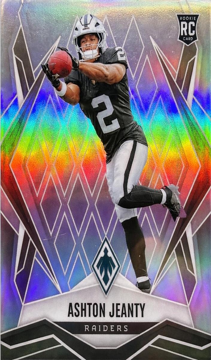 2025 Panini Phoenix Football Silver Ashton Jeanty #158 PSA 9