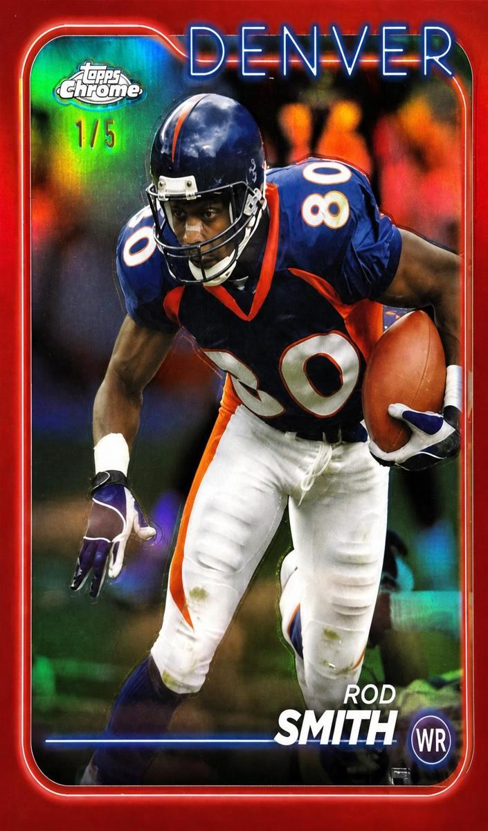 2024 Topps Chrome Football Red Refractor Rod Smith #62