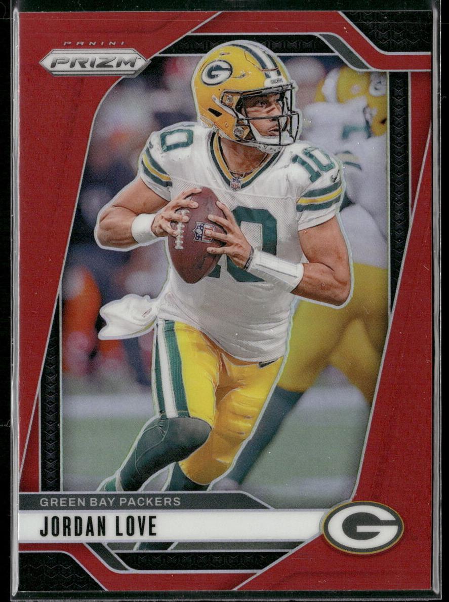 2024 Panini Prizm Football Red Jordan Love #101 PSA 9