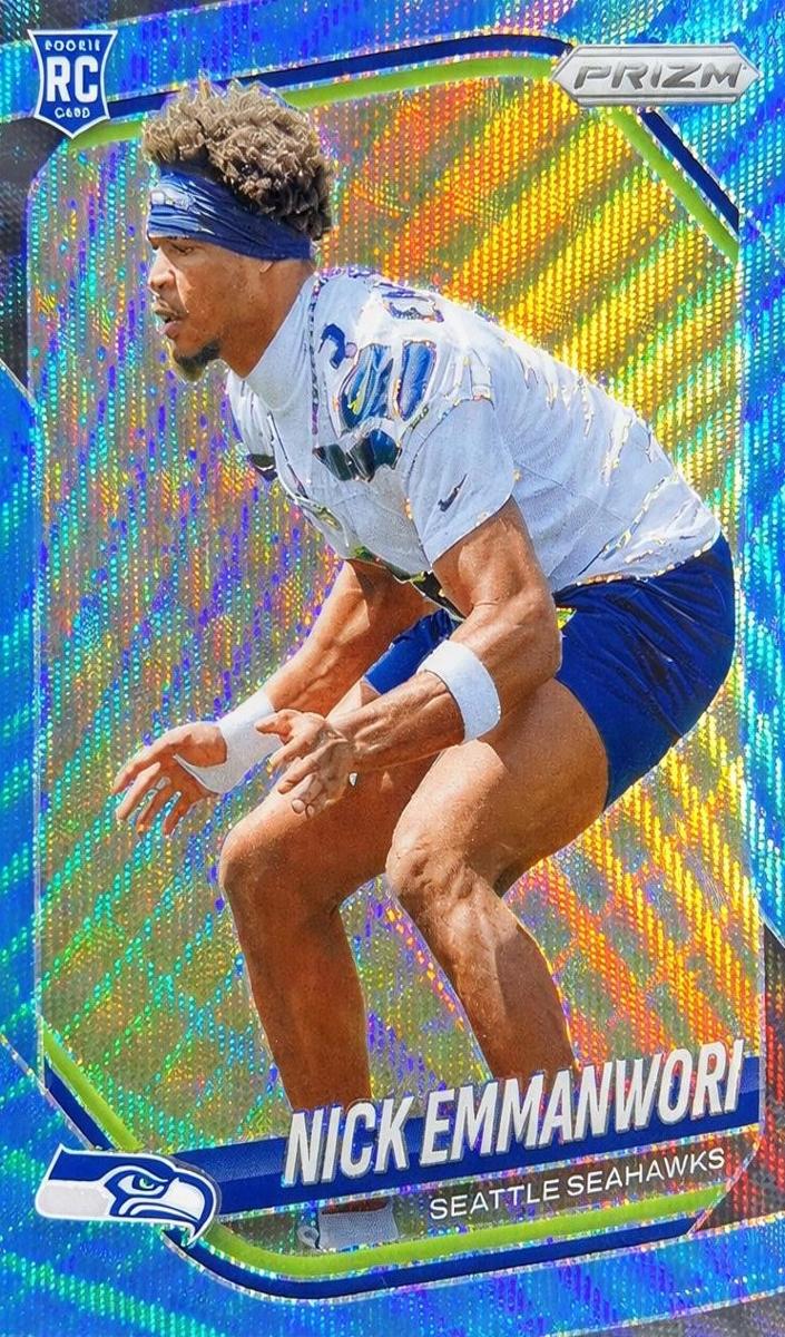 2025 Panini Prizm Football Blue Wave Nick Emmanwori #320