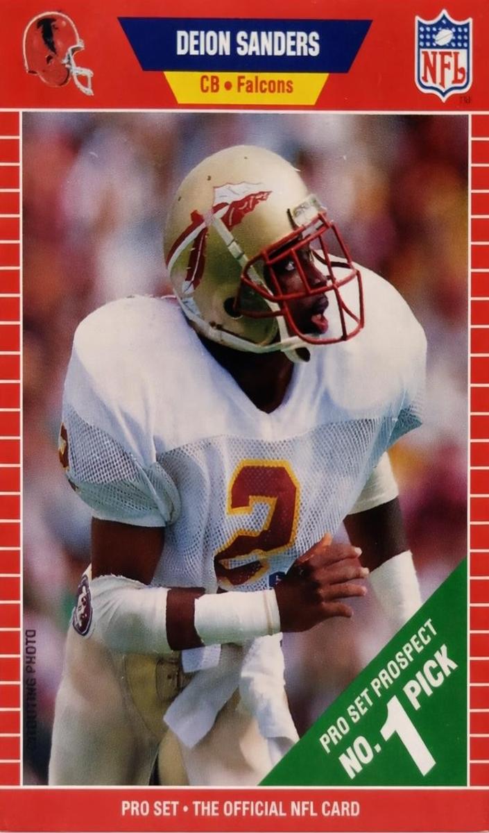 1989 Pro Set Football Deion Sanders #486 PSA 10