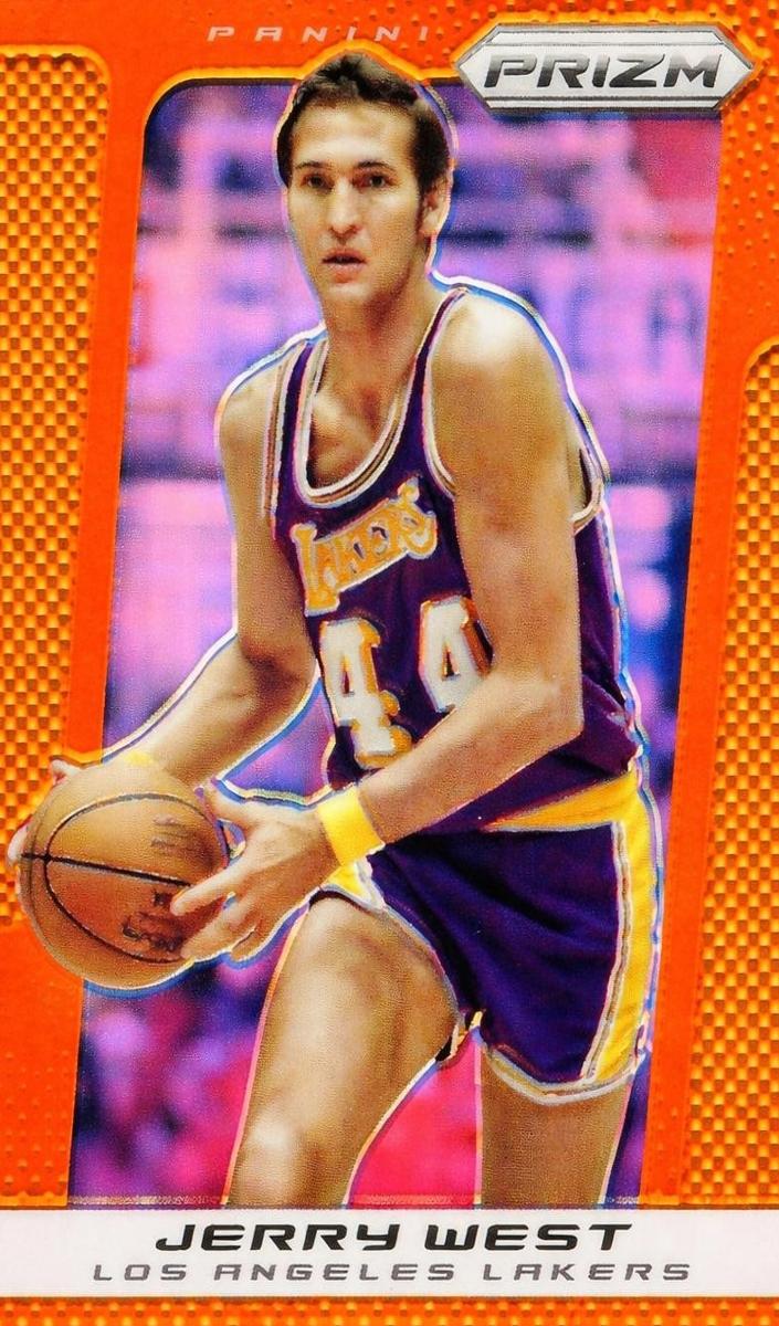 2013 Panini Prizm Basketball Orange Prizm Jerry West #239 PSA 9