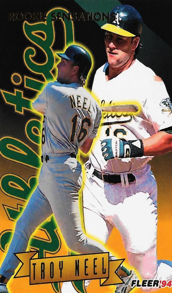 1994 Fleer Baseball Troy Neel #13 PSA 10