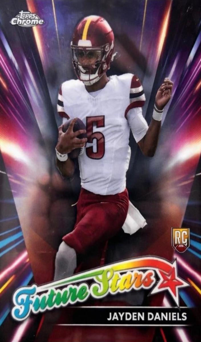 2024 Topps Chrome Football Refractor Jayden Daniels #FS-2 PSA 9