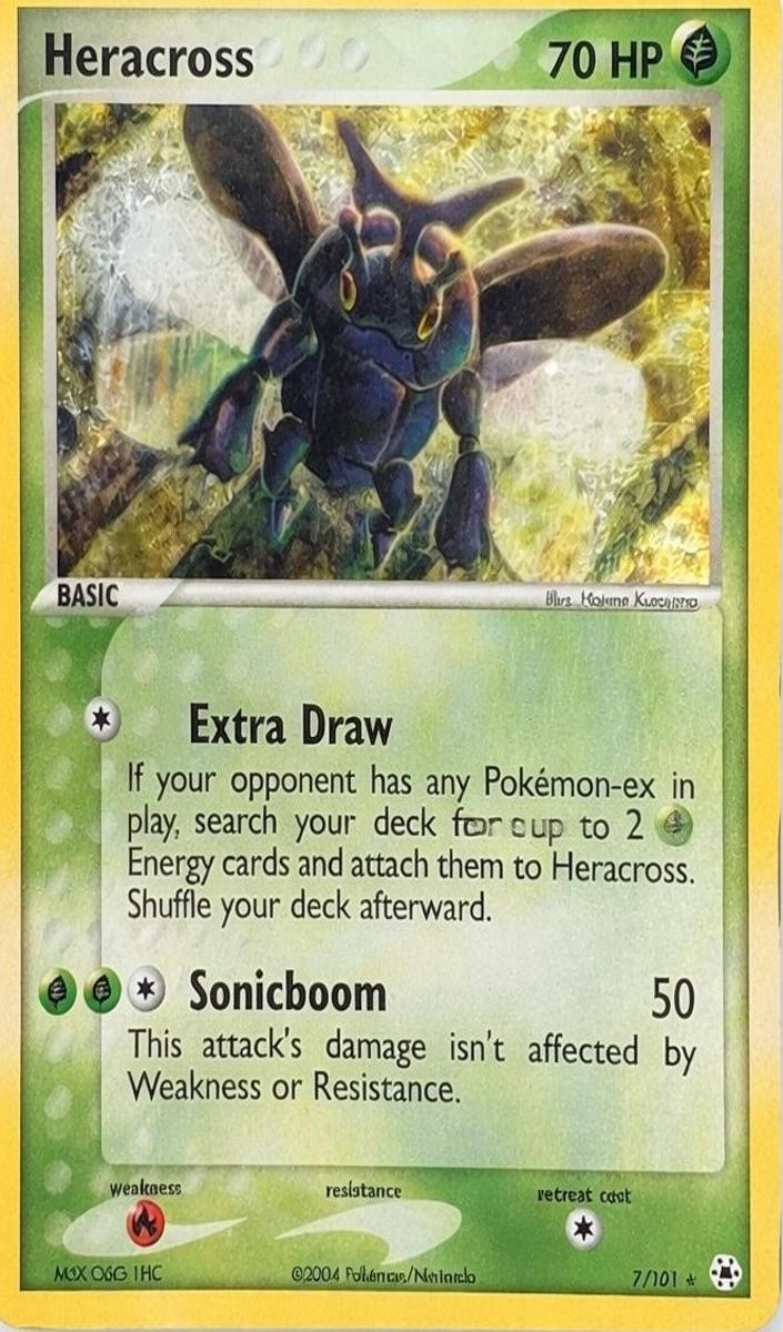 2004 Pokemon EX Hidden Legends Heracross #7 PSA 10