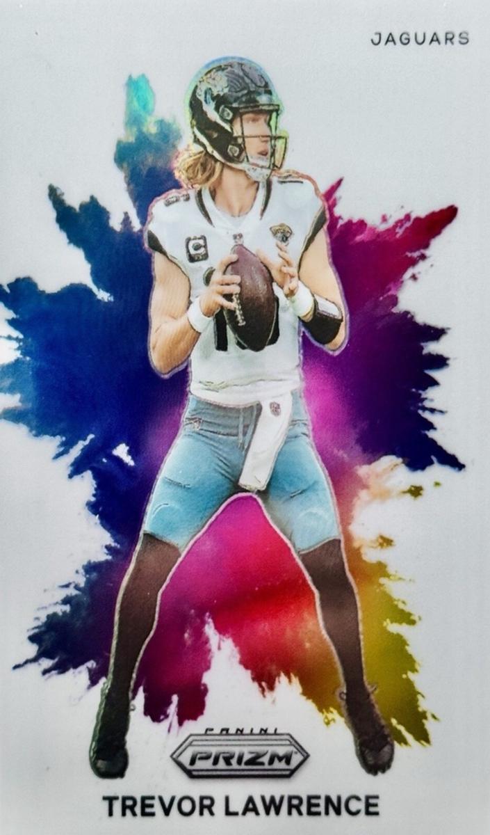 2023 Panini Prizm Football Color Blast Trevor Lawrence #CB-10 PSA 10