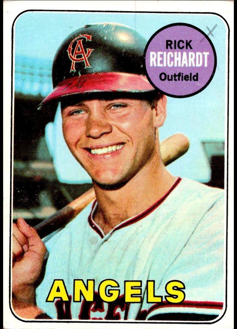 1969 Topps Baseball Rick Reichardt #205 PSA 8