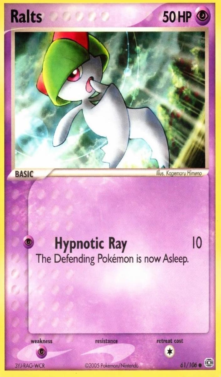 2005 Pokemon EX Emerald Ralts #61 PSA 9