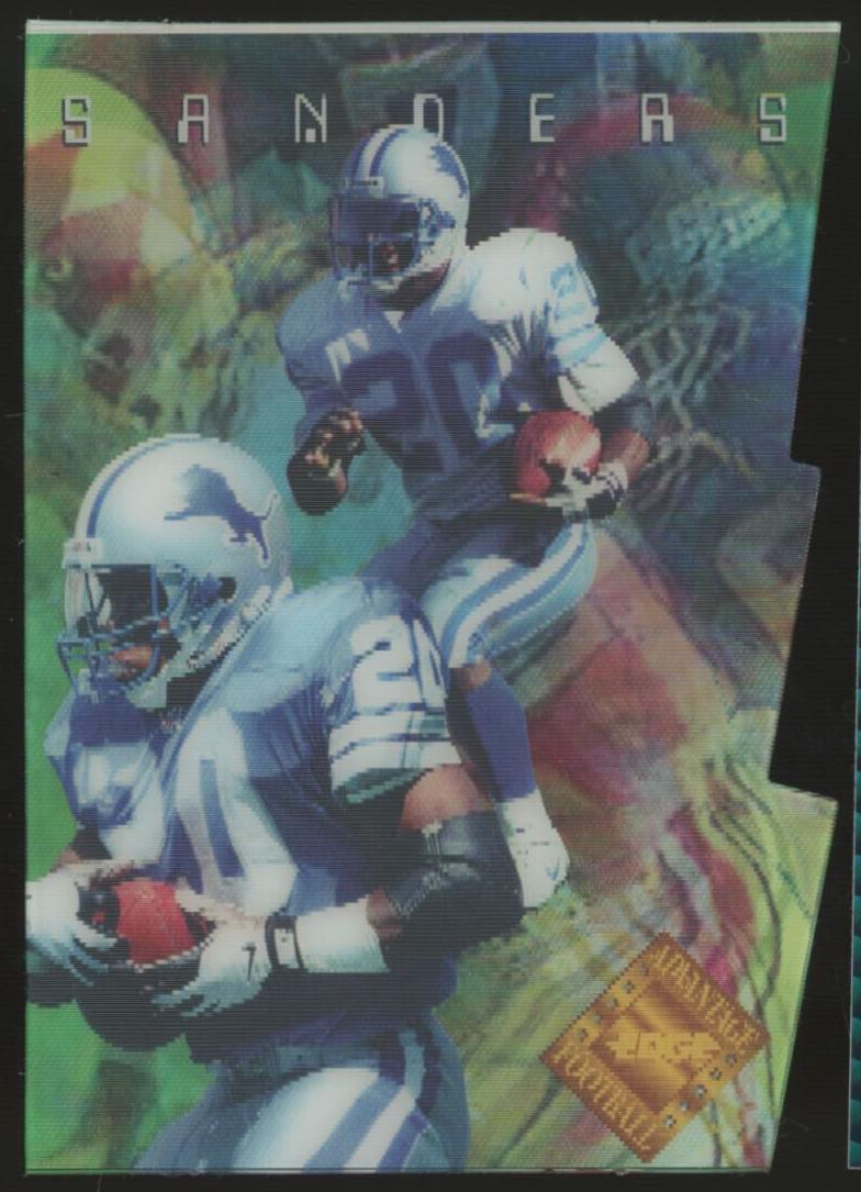 1996 Collector's Edge Advantage Football Die Cut Barry Sanders #V18