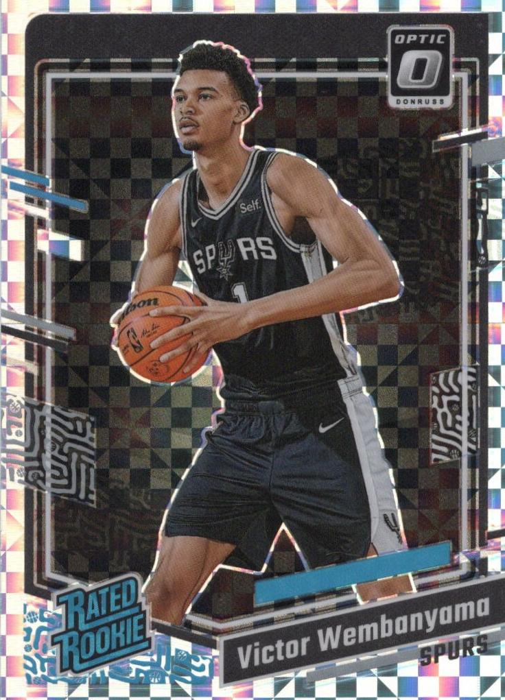 2023 Donruss Optic Basketball Checkerboard Victor Wembanyama #225 PSA 9