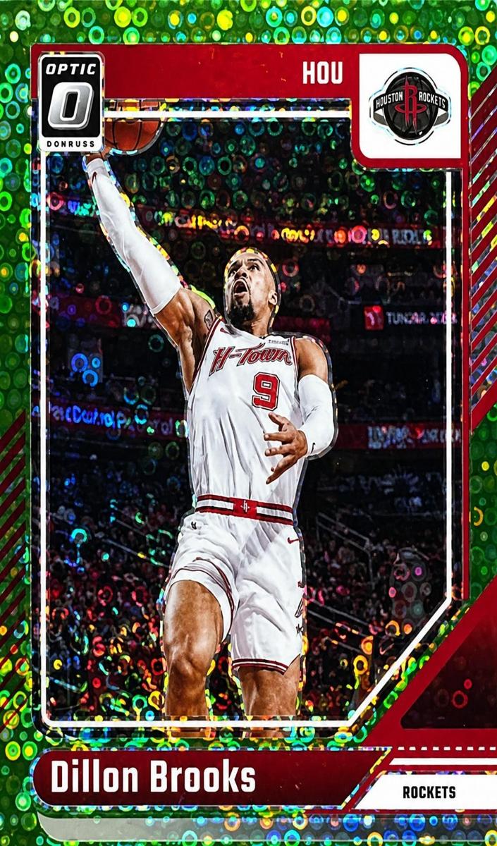 2024 Donruss Optic Basketball Fast Break Neon Green Dillon Brooks #194
