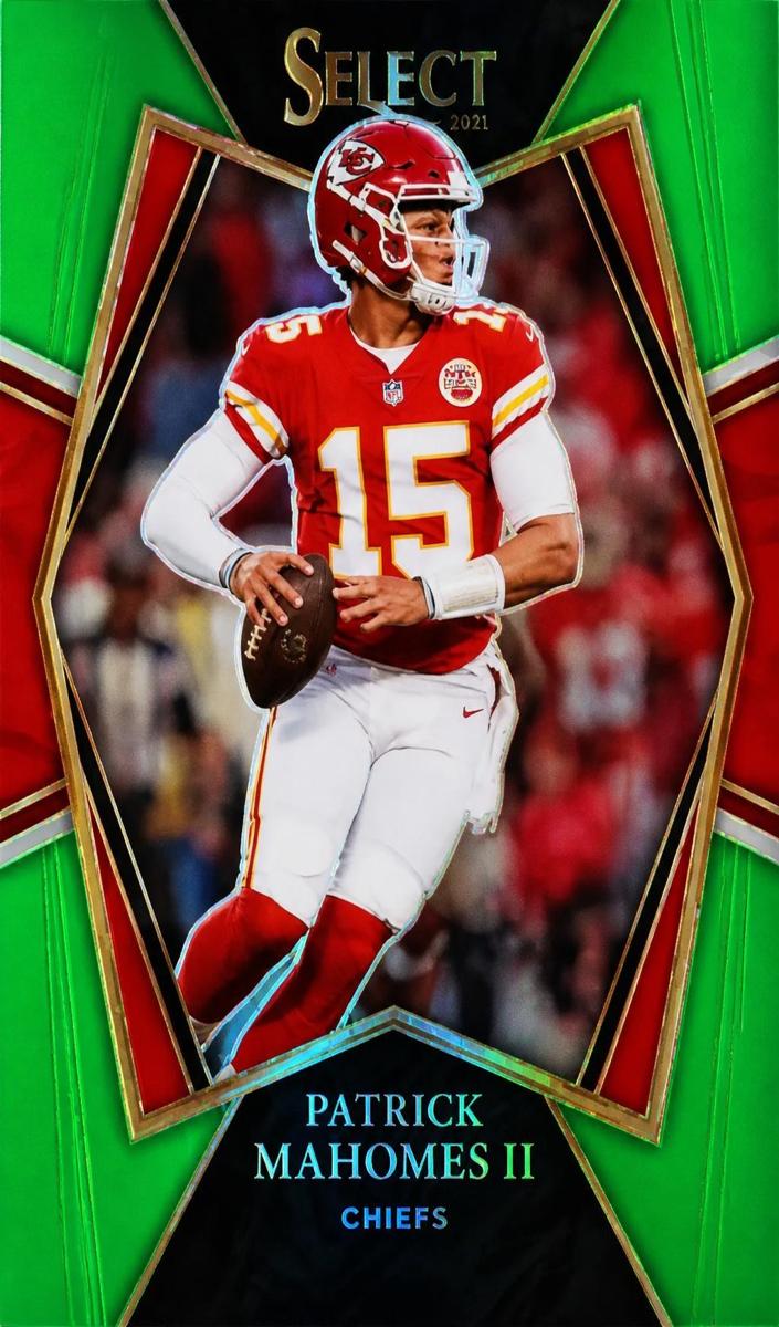 2021 Panini Select Football Neon Green Patrick Mahomes II #102 PSA 10