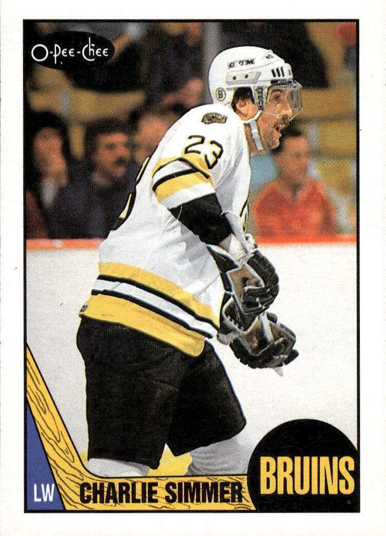 1987 O-Pee-Chee Hockey Charlie Simmer #52 PSA 10
