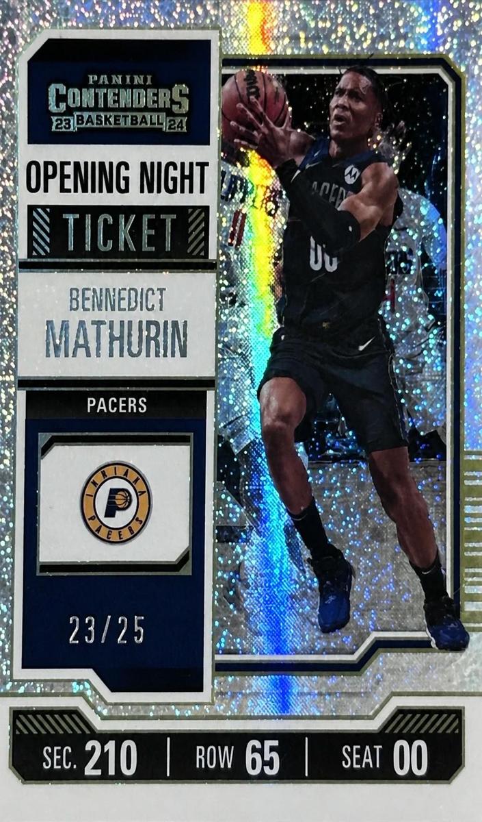 2023 Panini Contenders Basketball Opening Night Ticket FOTL Bennedict Mathurin #10