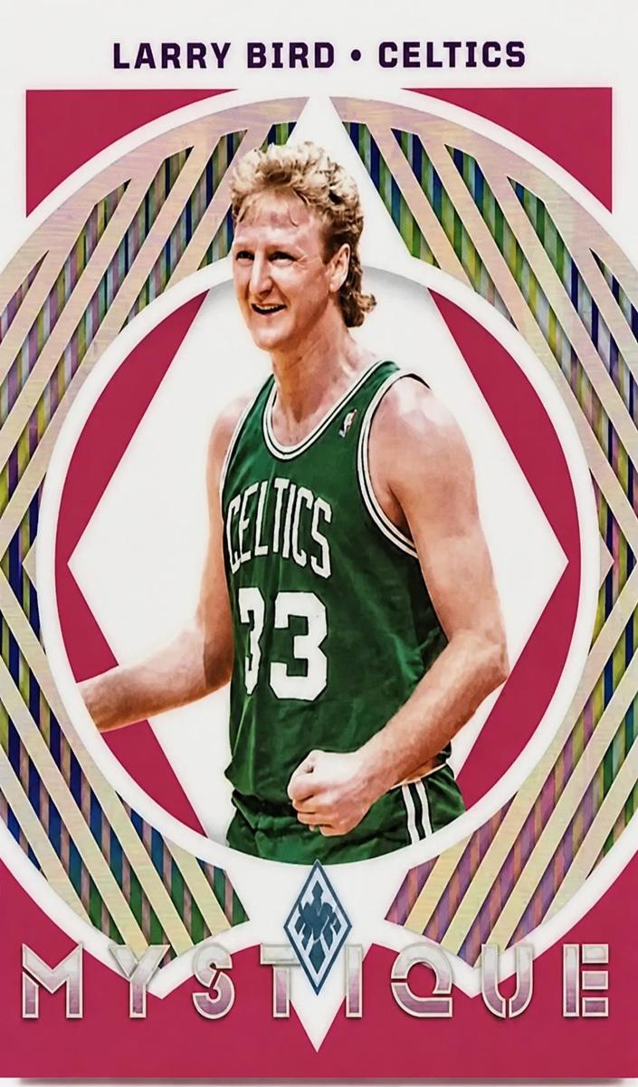 2023 Panini Phoenix Basketball Pink Larry Bird #24 PSA 9