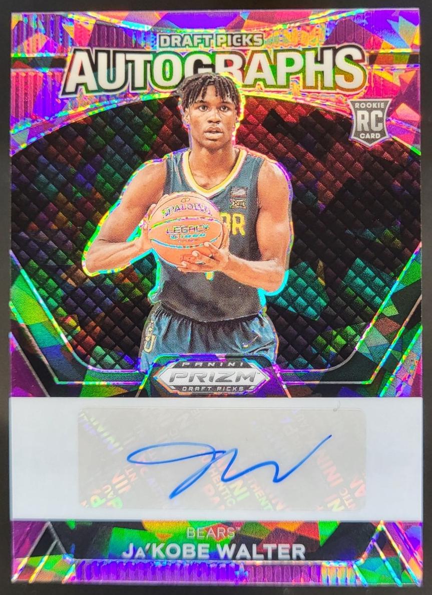 2023 Panini Prizm Draft Picks Basketball Purple Ice Ja'Kobe Walter #DPA-JKW