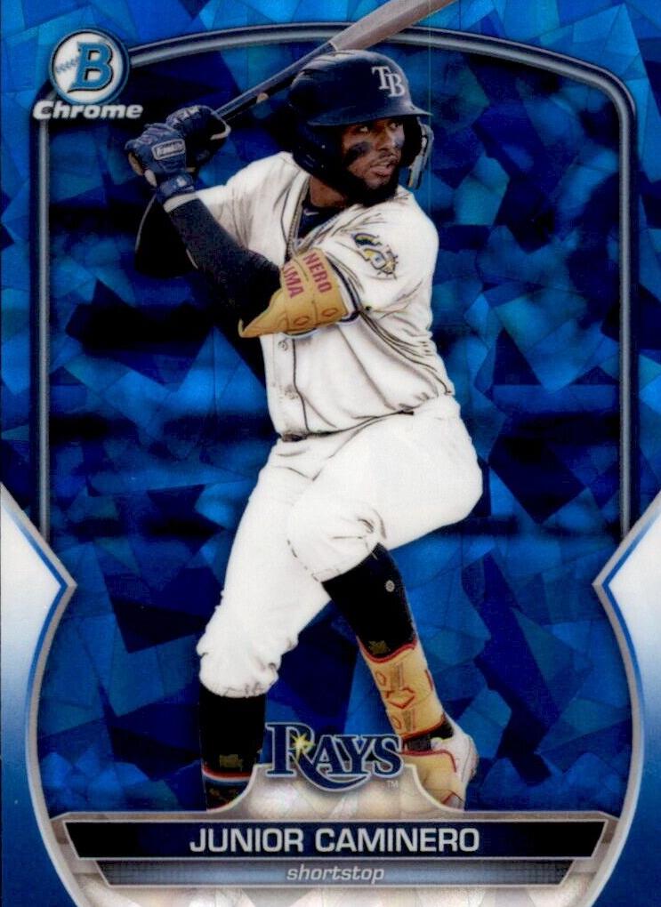2023 Bowman Chrome Sapphire Baseball Junior Caminero #BCP-162