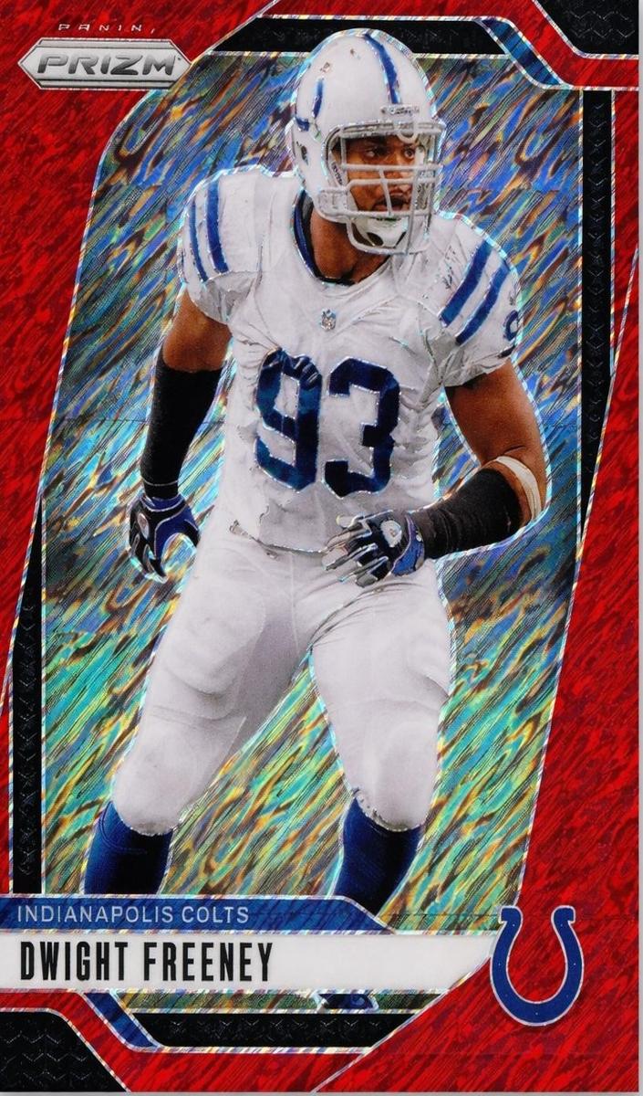 2024 Panini Prizm Football Red Shimmer Dwight Freeney #127
