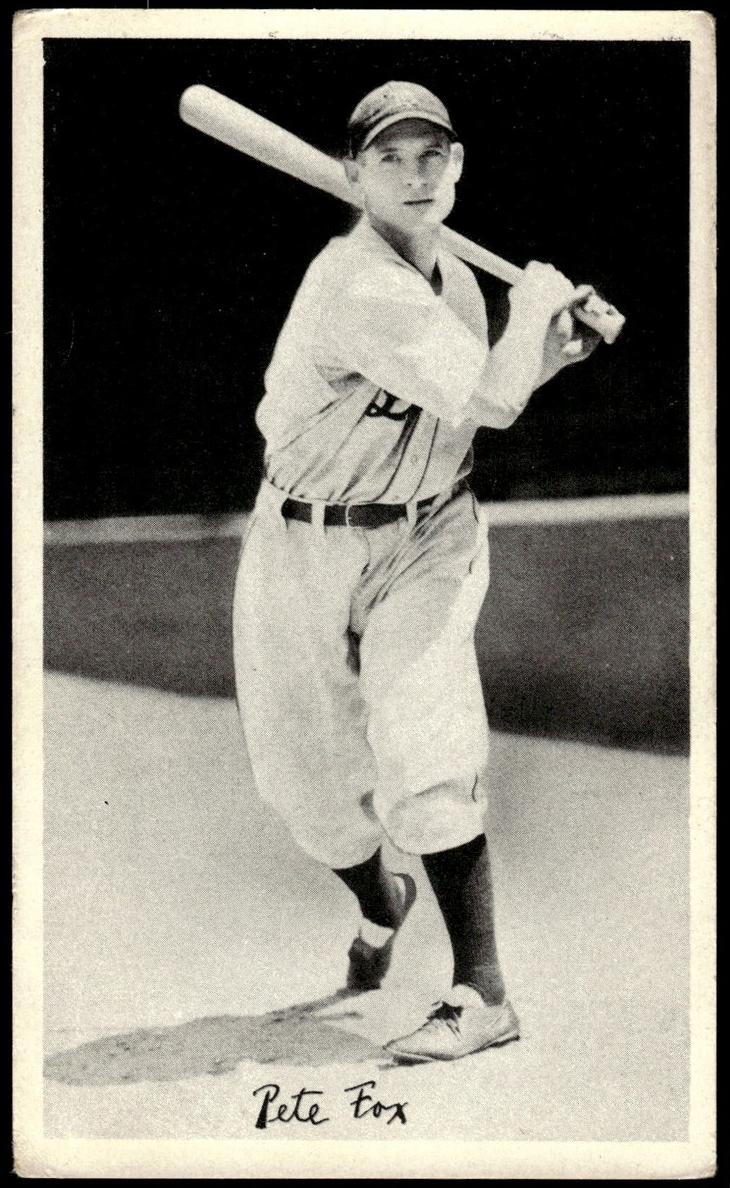 1936 National Chicle Fine Pen Premiums R313 Baseball Pete Fox #NNO