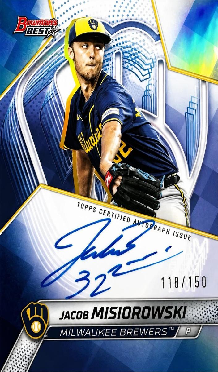 2025 Bowman's Best Baseball Blue Refractor Jacob Misiorowski #B25-JMI
