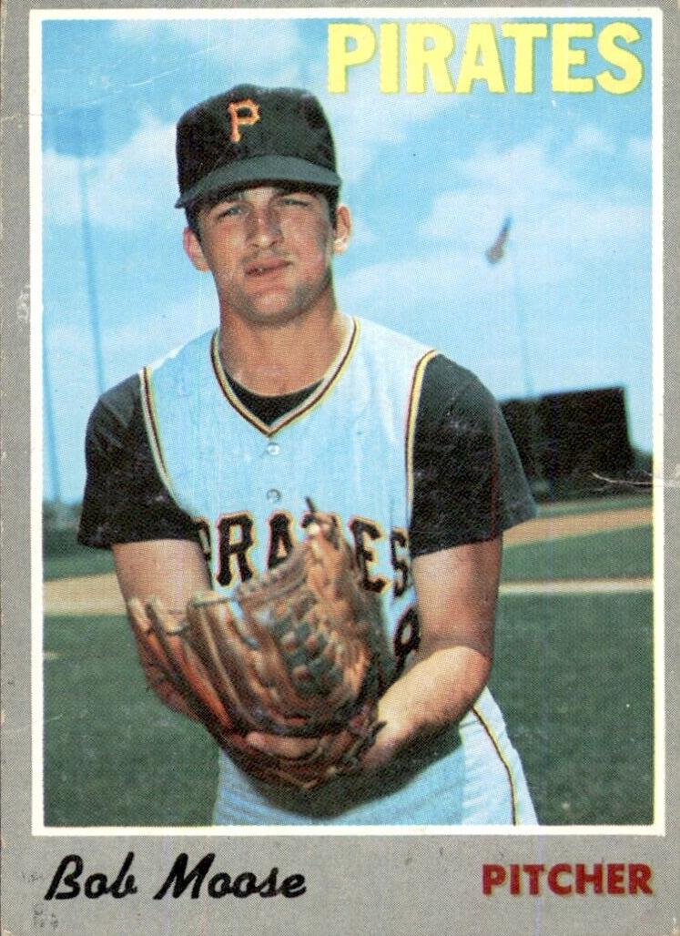 1970 Topps Baseball Bob Moose #110 PSA 8.5